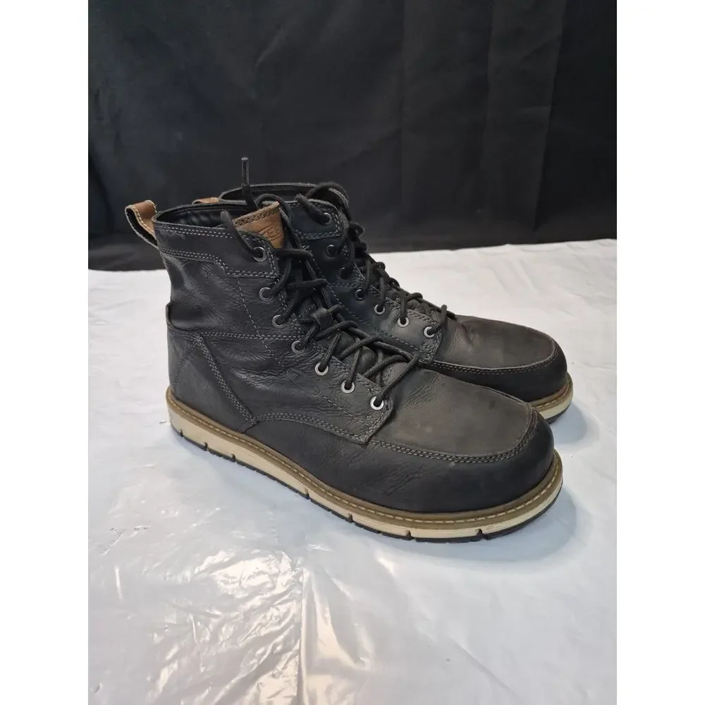 KEEN Men's Black Safety Toe Work Boots Boot Size 12D ASTM F2413-11 EH Clean